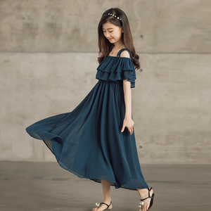 女童长裙过膝超仙十二岁女孩连衣裙10儿童11裙子13中大童14女装15