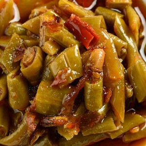 4瓶装酸豆角罐装包邮特产红油豇豆下饭菜开胃菜香辣豇豆早餐小菜