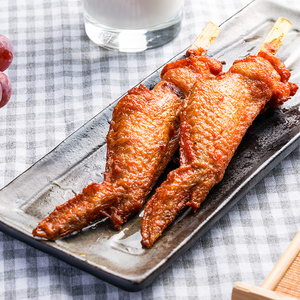 奥尔良烤翅无双剑翅烧烤食材那么大鸡翅夜市路边摊奶茶小吃10只