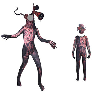 新scp5678周边衣服紧急头警笛头万圣节儿童表演服装汽笛人cosplay