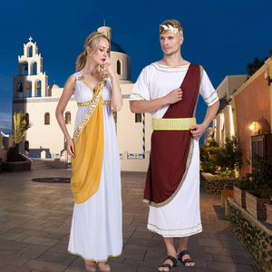 成人男女古罗马服装埃及艳后长裙希腊女神服万圣节cosplay演出服