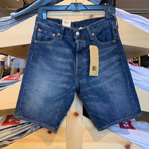 levis李维斯501男青年休闲牛仔短裤经典中腰直筒微弹活力夏季