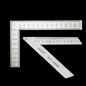 45度90门窗角度尺不锈钢铝合金加厚直角尺拐尺塑钢测量工具钢尺
