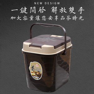 茶台接水桶茶叶废水桶功夫茶具配件家用小号茶桶茶盘茶水桶茶渣桶