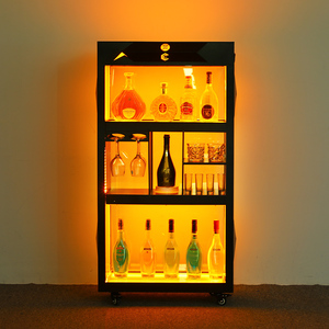 佐辉酒吧发光黑桃a香槟酒柜led洋酒展示柜夜场ktv出酒移动香槟柜
