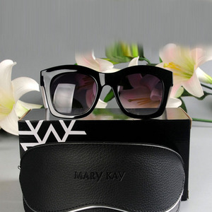 包邮玫琳凯亮采时尚太阳眼镜 5c防晒美白太阳镜 黑色 2016年新款