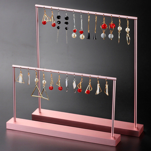 新款玫瑰金欧式耳环架子展示架金属耳钉珠宝道具创意复古收纳