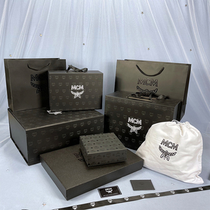 原版mcm纸袋手提袋手包包盒皮带包装衣服盒礼品盒礼品袋子防尘袋