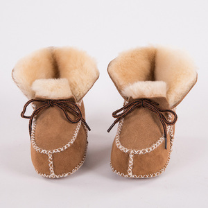 羊皮毛一体学步前鞋冬季保暖软底宝宝学步鞋婴儿鞋聪明妈妈的选择