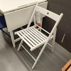 深圳广州宜家国内代购ikea泰耶折叠椅餐椅客厅实木椅子时尚休闲椅