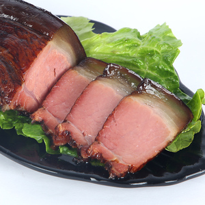 湖南特产 后腿肉坐板腊肉500g 农家传统艺 柴火烟熏湖南腊肉咸肉