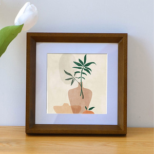 字画装裱框外框国画书法框架实木相框正方形画框挂墙定制任意尺寸