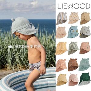 7折现货丹麦 Liewood 婴幼儿宝宝有机棉防晒太阳帽护颈 遮阳帽子