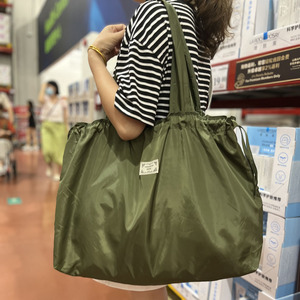 大容量折叠超市购物袋便携式环保手提袋防水时尚买菜包旅行收纳袋