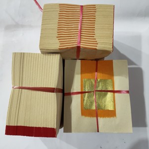 纯正竹浆玉扣纸金箔2.4寸金银1000张 祭祀用品微烟锡箔纸迷信烧纸