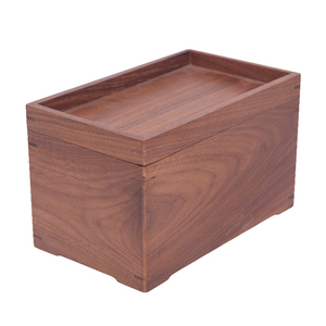 黑胡桃原木盒子实木收纳盒榫卯结构复古怀旧桌面储物盒中国风创意