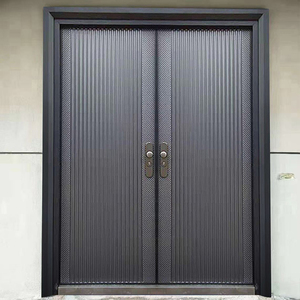 农村别墅大门双开门乡村庭院门入户门防盗门家用对开子母门进户门