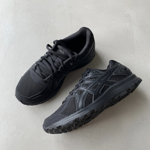 咬鞋 g亚瑟士asics jog 100 2复古经典黑白网面情侣低帮纯色球鞋