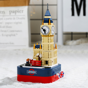 乐高大本钟明珠之塔音乐盒八音盒生日礼物女生男孩中国积木玩具