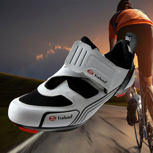 铁豹公路骑行单车鞋男自行车锁鞋网面透气骑车鞋新款铁三专业装备