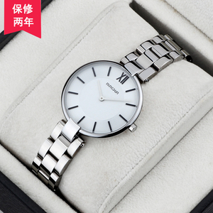 正品名盾手表 女士韩版土豪金超薄石英表大表盘防水腕表 时尚女表