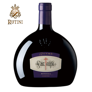阿根廷原瓶进口红酒rutini露蒂尼圣菲利佩12种葡萄干红葡萄酒庄75
