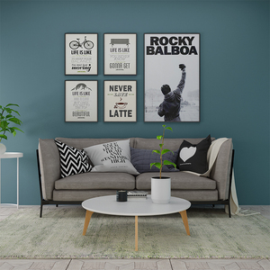 群青色墙纸青灰色蓝绿色现代简约客厅卧室纯色素色电视背景墙壁纸