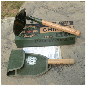 昌林wjq-308铁锹多功能工兵铲中国军锹户外钓鱼铲铁铲军铲车载锹