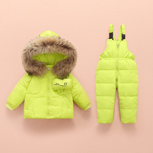 儿童羽绒服两件套装新款卡通中小童1-6岁男女宝宝外套冬保暖加厚