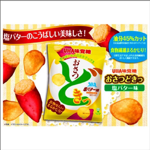 日本进口UHA悠哈红薯片红薯干甜脆地瓜干65g超好吃推荐水果干零食