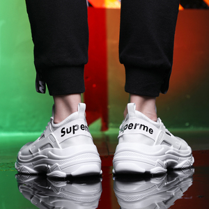 supreme鞋子男夏季网红情侣运动潮鞋韩版潮流透气百搭白色老爹鞋