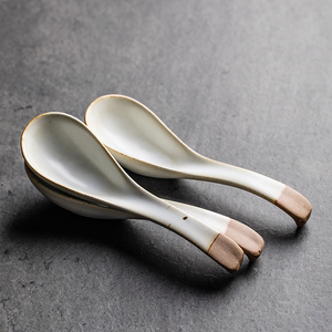 朵颐雏菊勺子瓷勺调羹小汤勺汤匙瓢羹陶瓷喝汤家用商用酒店餐具