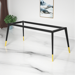 桌腿支架茶几脚架底座岩板餐桌铁艺金属书桌子腿支撑架子玻璃桌脚