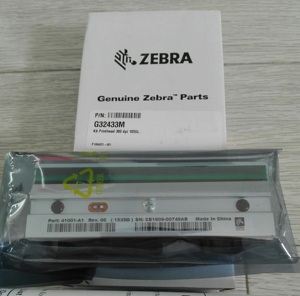 原装Zebra 105SL 300dpi点标签热敏打印头 斑马G32433M条码机针头