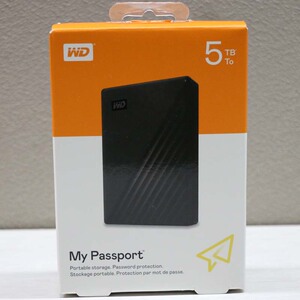 wd/西部数据移动硬盘5t my passport 5tb移动硬移动盘usb3.0加密