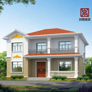 二层别墅图纸设计新农村2层网红经济型小洋房占地120平方全套施工