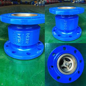 hc41x消声止回阀水泵消防卧式单向阀铸铁止水阀给排水排污逆止阀