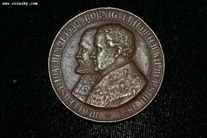德国1839年威廉三世在位时期纪念宗教改革300周年大铜章