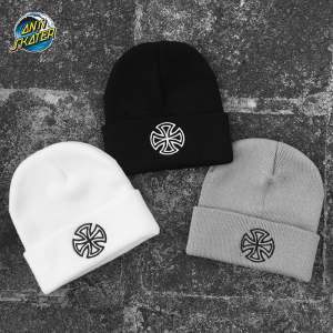 antiskater 经典刺绣 翻边双层 滑板毛线帽 针织帽 工装复古街头