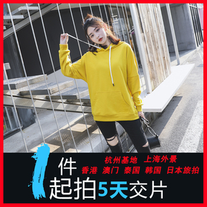 杭州淘宝网红女装拍摄 店主风实拍服装手机摄影 爆款卫衣外景街拍