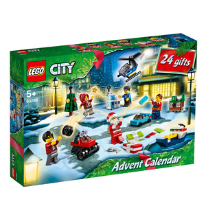 00国产积木淘宝兼容乐高城市组圣诞节倒数日历60201儿童拼装积木