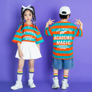 小城夏天六一男儿童幼儿园yesok小学生跳舞蹈表演出服装衣服踏浪8