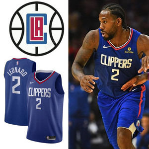 nike耐克卡哇伊伦纳德nba球衣 洛杉矶快船 篮球服背心 cw3668-402