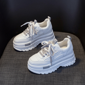 舒适度爆棚~ad hepburn 穿出超模感8cm厚底老爹鞋女内增高显腿长