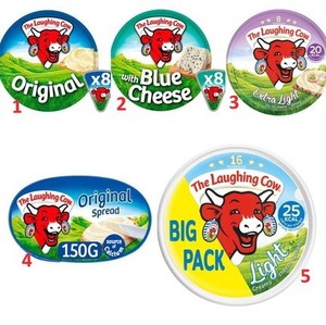 英国the laughing cow cheese/spread original/light/blue奶酪