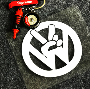 大众logo车标贴纸