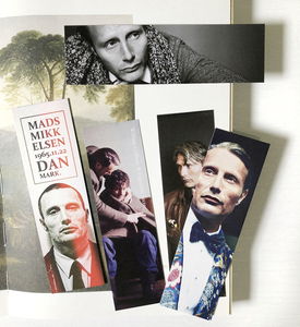 al-书签 美剧汉尼拔 纸质书签 双面 麦斯.米科尔森