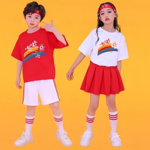 儿童演出服中国风表演服小学生运动会服装啦啦队班服幼儿园舞蹈服
