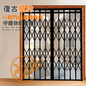 扁铁拉闸门老式铁拉闸门旧式仿古电梯仓库商铺拉闸铁拉门伸缩