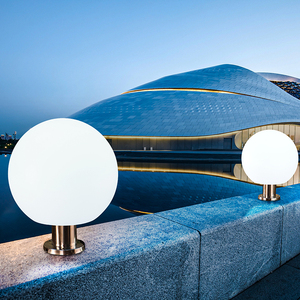 太阳能门柱灯圆形